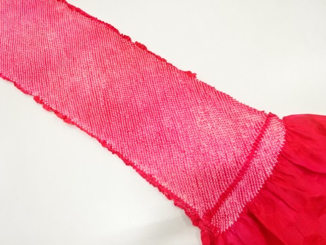 JAPANESE KIMONO / OBIAGE / SILK / SHIBORI